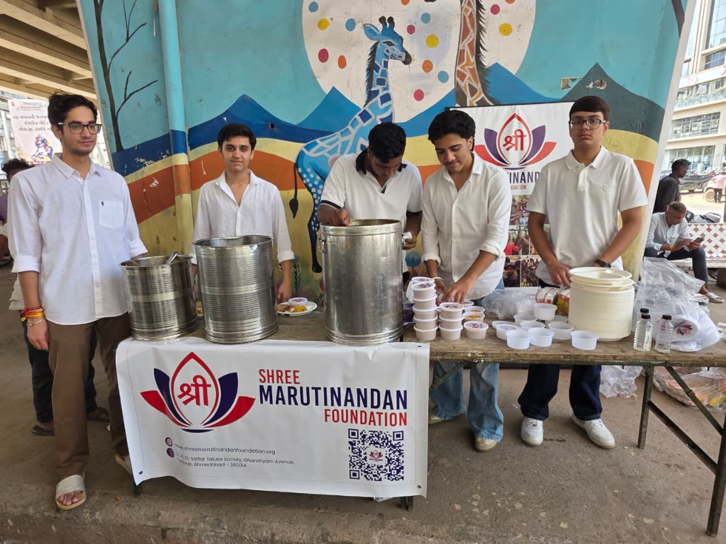 Volunteers serving local communities in India